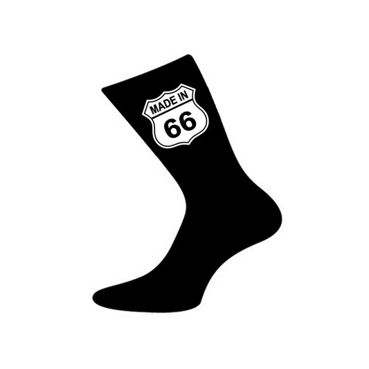 USA Style Made In Personalised Year Mens Black Socks| Ashton and Finch