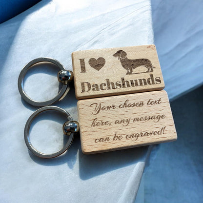 Personalised Dachshund Keyring Dog Lover Gift  | Ashton and Finch