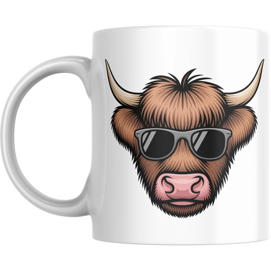 Highland Cow Mug – Funny Scottish Cow Coffee Cup