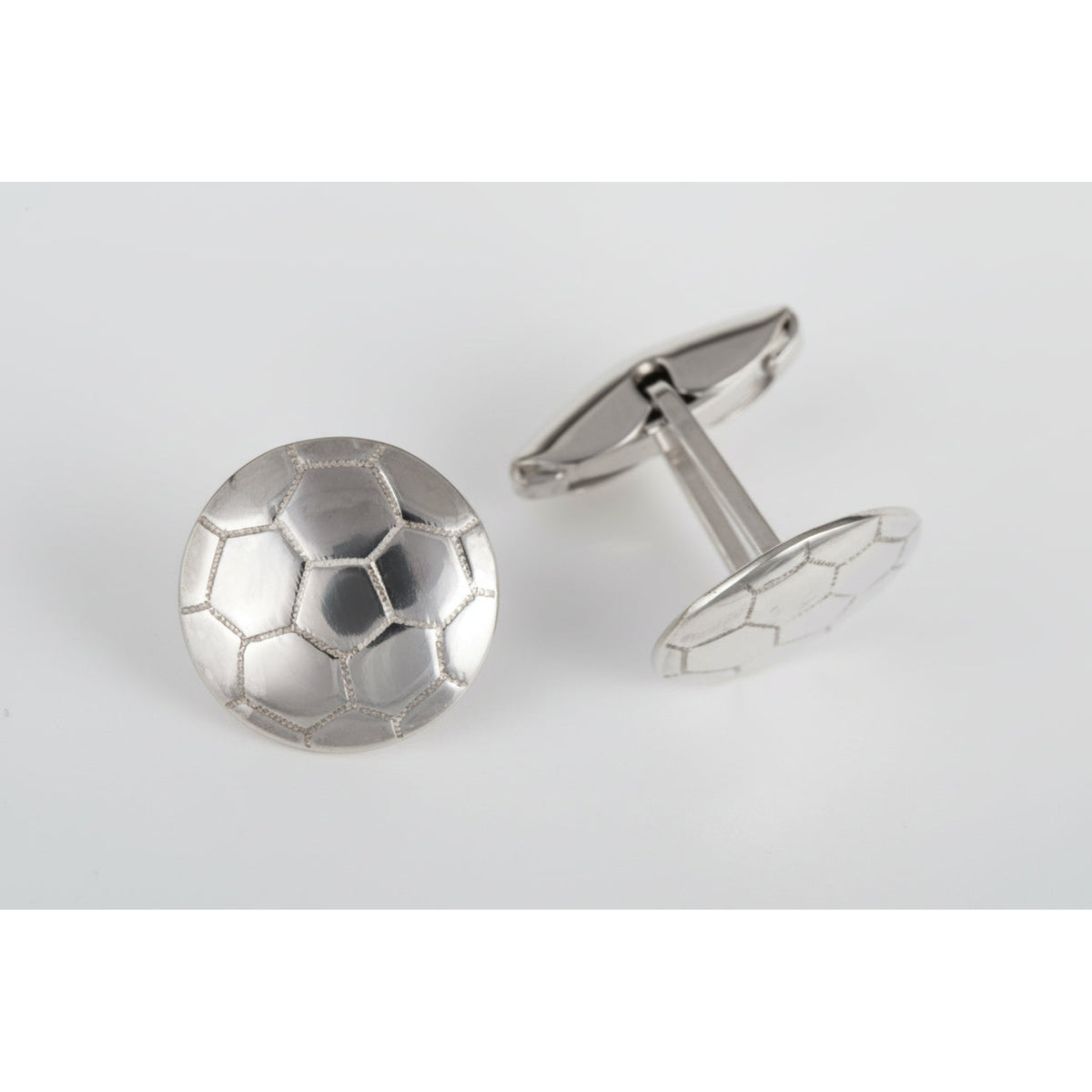 Sterling Silver Football Cufflinks - Ashton and Finch