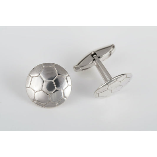 Sterling Silver Football Cufflinks - Ashton and Finch