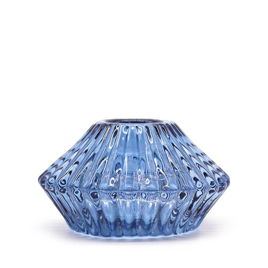 Flower Design Reversible Candle/Tealight Holder – Royal Blue