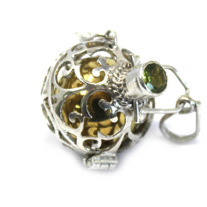 18mm Silver Romance Angel Bell Necklace