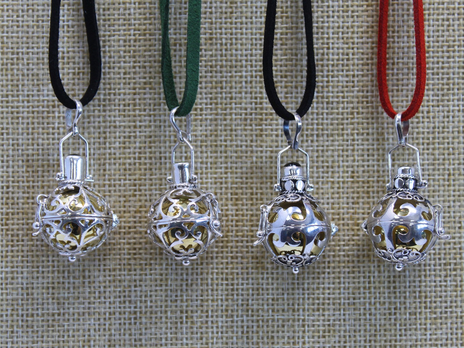 18mm Silver Romance Angel Bell Necklace