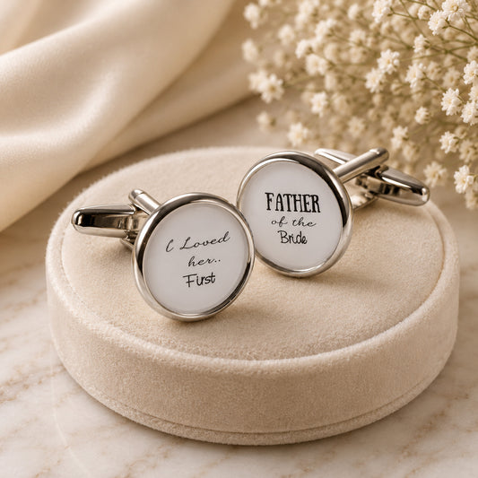 I Loved Her First Wedding Cufflinks
