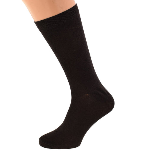 Chocolate Brown Coloured Unisex Cotton Rich Socks| Ashton and Finch