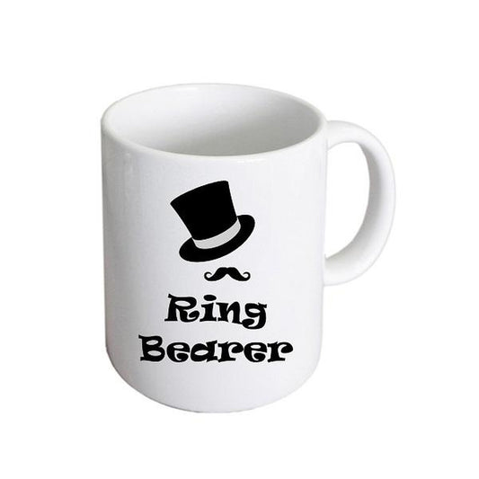 Wedding Mug – Ring Bearer [REDACTED] Hat and Moustache Cup | Ashton and Finch