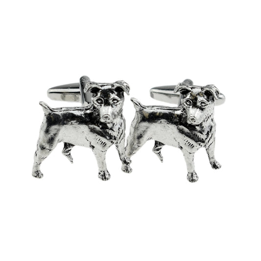 English Made Jack Russell Pewter Cufflinks | Ashton and Finch