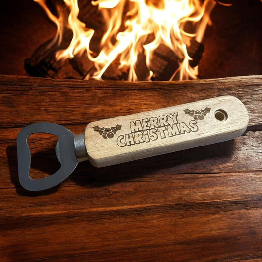Christmas Wooden Beer Bottle Opener Gift  | Ashton and Finch