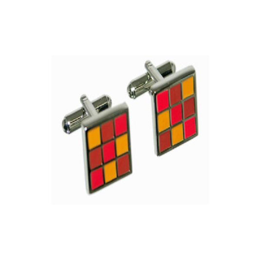 Orange, Red & Yellow Classic Cufflinks | Ashton and Finch