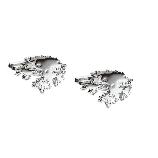 Outline Map of Hong Kong Rhodium Plated Cufflinks | Ashton and Finch