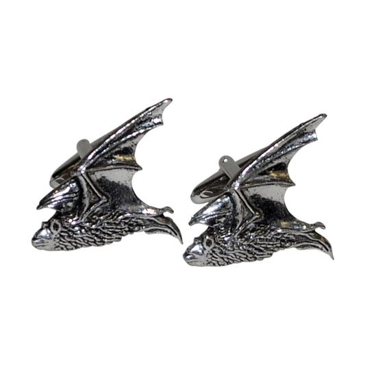 English Made Bat in Flight Pewter Cufflinks | Ashton and Finch