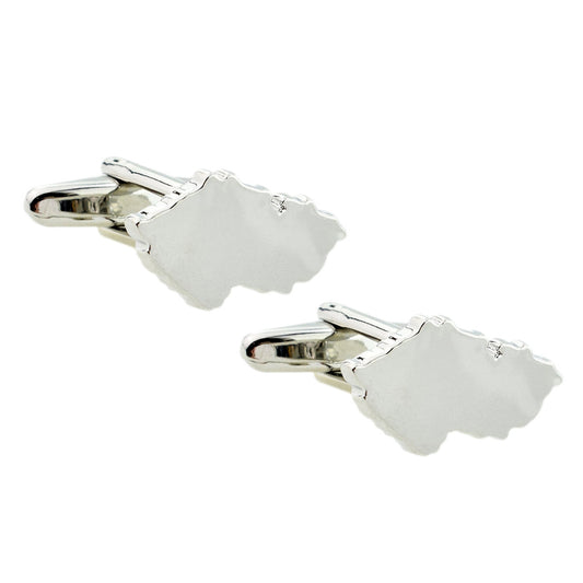 Czechia (Czech Republic) Outline Map Cufflinks | Ashton and Finch