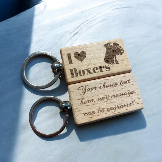 Personalised Boxer Dog Keyring Dog Lover Gift  | Ashton and Finch