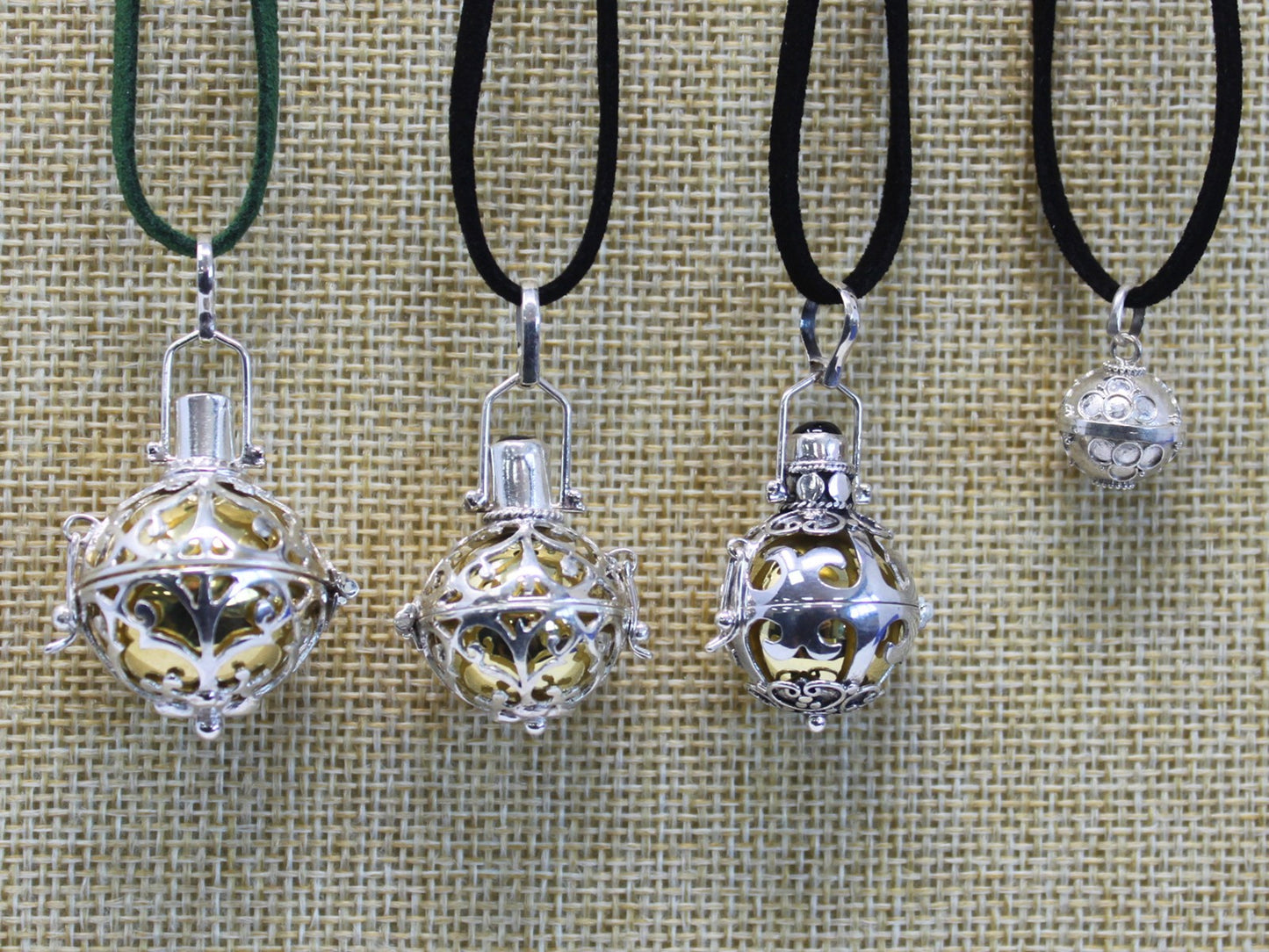 23mm Silver Healing Angel Bell Necklace