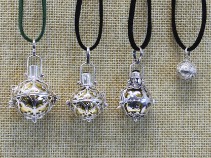 23mm Silver Healing Angel Bell Necklace