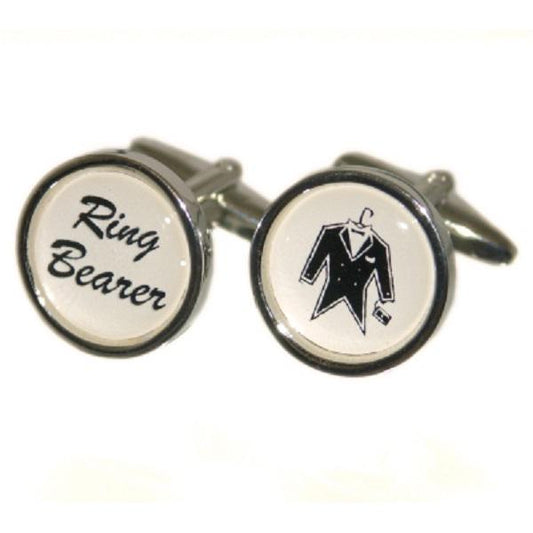 Round Ivory Wedding Tux Cufflinks | Ashton and Finch