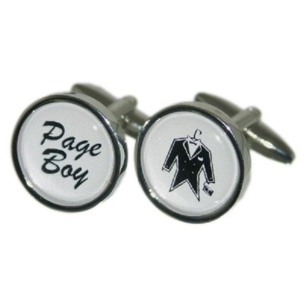 Round Ash Grey Wedding Tux Cufflinks | Ashton and Finch