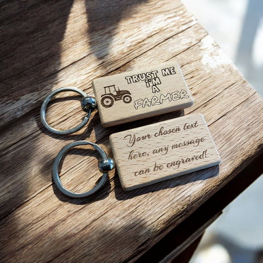 Personalised Farmer Keyring Gift  | Ashton and Finch