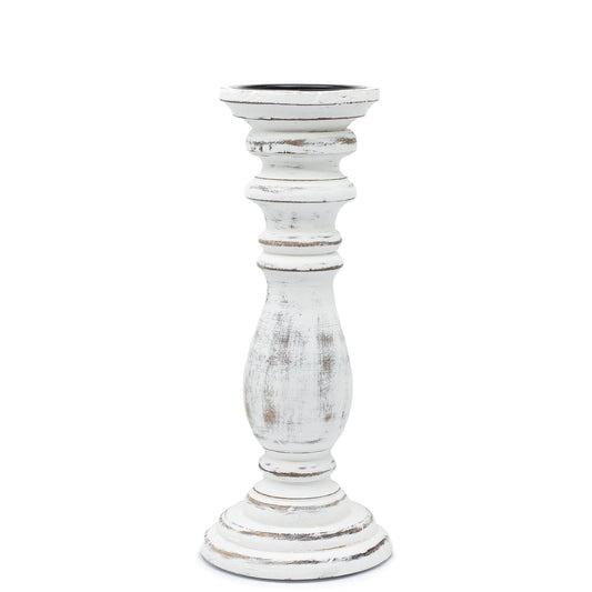 Whitewash Candle Stand – Medium