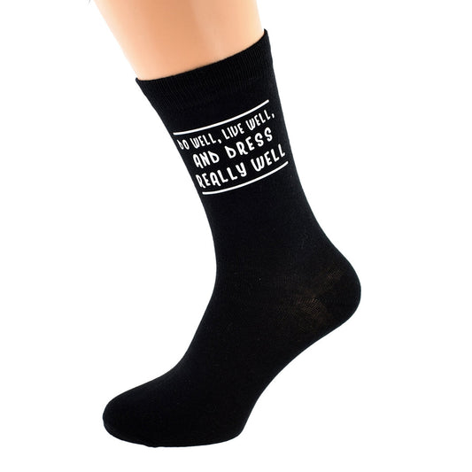 Mens Black Socks Novelty Dress Really Well Socks| Ashton and Finch