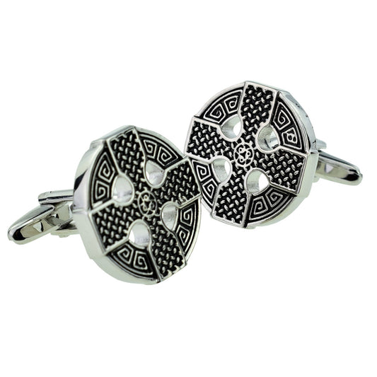 Round Design Celtic Cross Cufflinks | Ashton and Finch