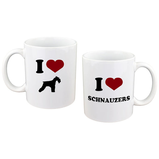 Schnauzer Mug – I Love Schnauzers Coffee Cup | Ashton and Finch