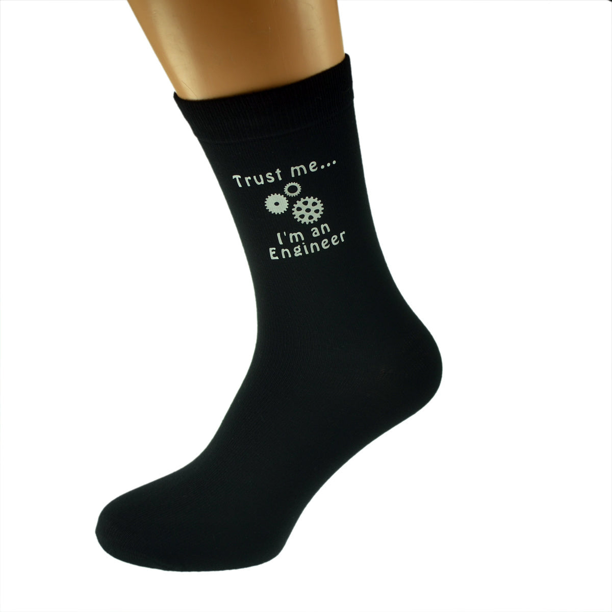 Trust Me I’m An Engineer Mens Black Socks| Ashton and Finch