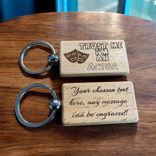 Personalised Actor Keyring Gift  | Ashton and Finch