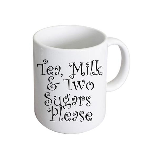 Tea Mug – Milk Two Sugars Coffee Cup | Ashton and Finch