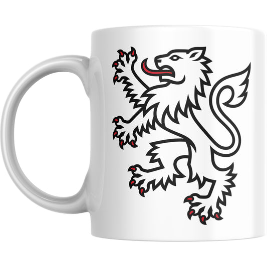 Scottish Lion Rampant Mug – Shield Emblem Coffee Cup