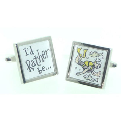 I'd Rather be Diving Cufflinks | Ashton and Finch