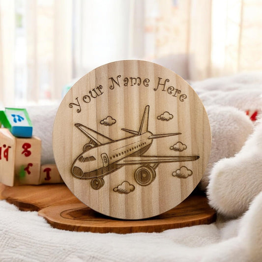 Personalised Aeroplane Coaster | Ashton and Finch