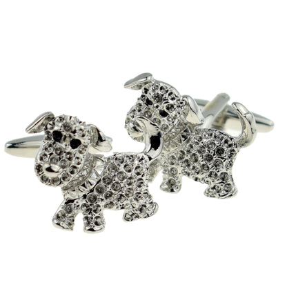 Sparkly Puppy Dog Pet Cufflinks | Ashton and Finch