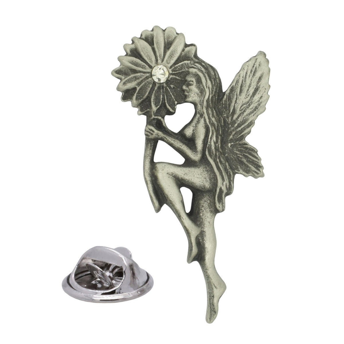 Flower Fairy English Made Pewter Lapel Pin Badge