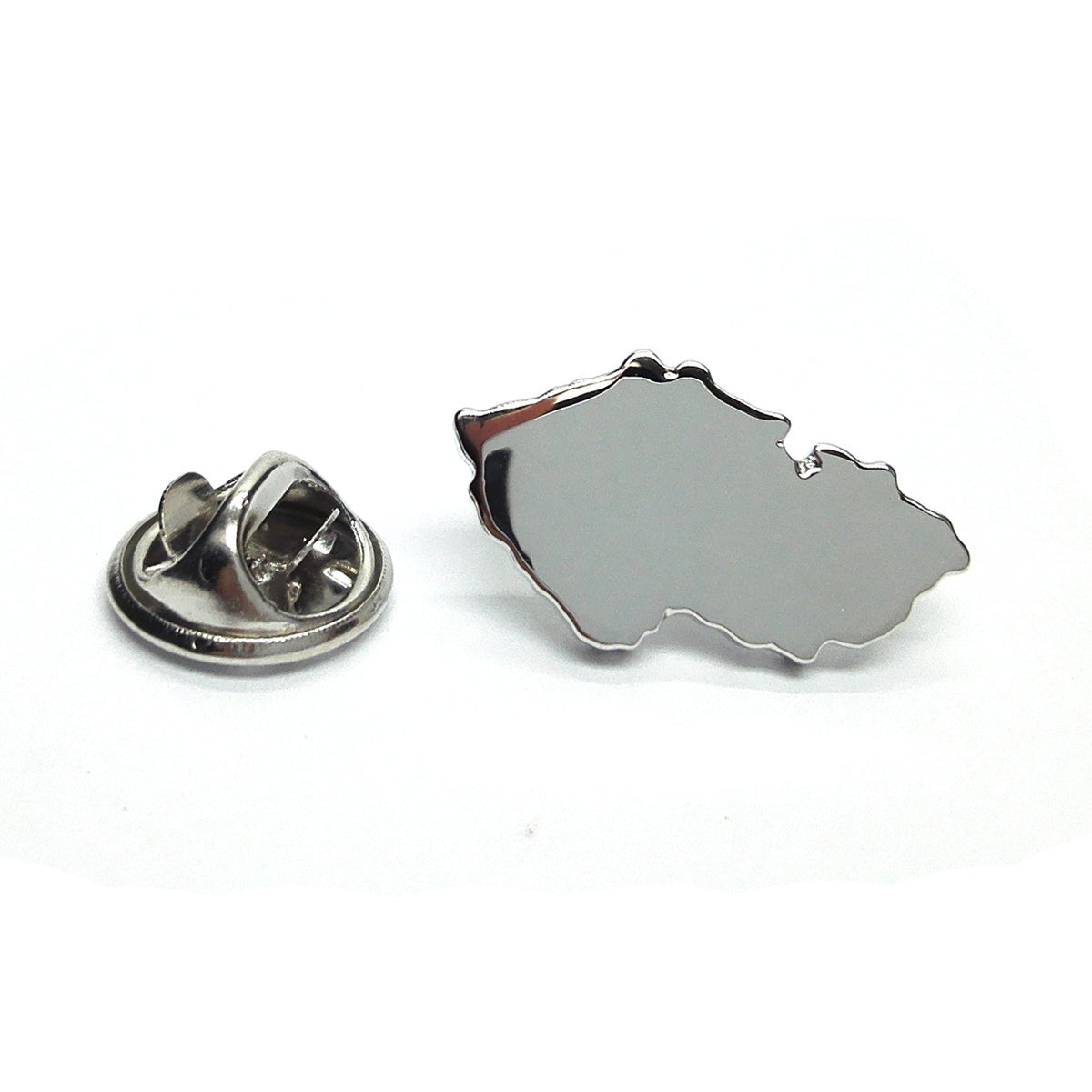 Czechia (Czech Republic) Outline Map Lapel Pin Badge