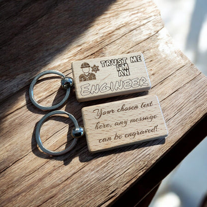 Personalised Engineer Keyring Gift  | Ashton and Finch