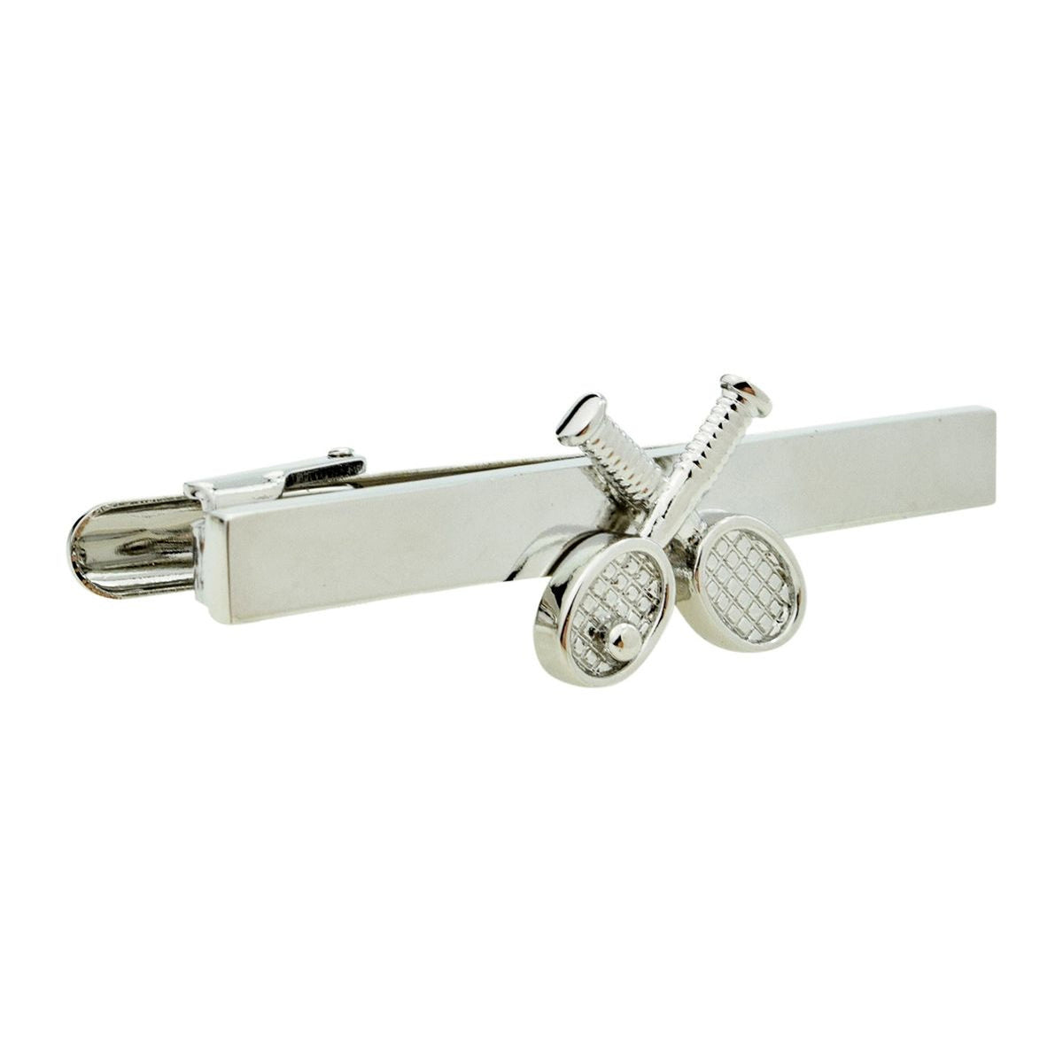 Crossed Tennis Racquets Tie Clip  | Ashton and Finch