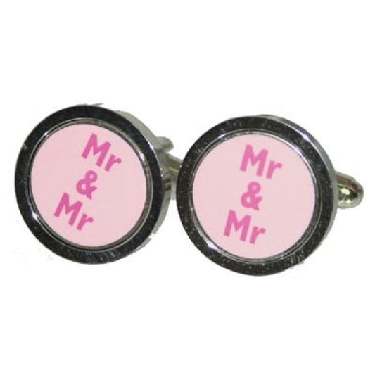 Same Sex Pink Mr & Mr Cufflinks | Ashton and Finch