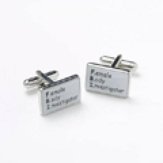 Female Body Inspector FBI Cufflinks | Ashton and Finch