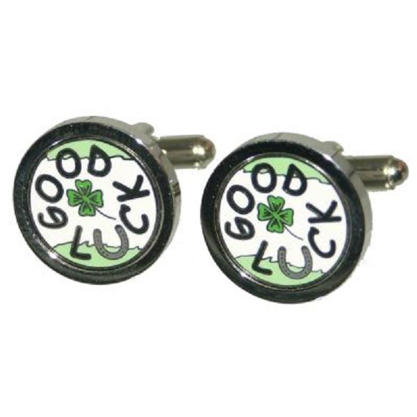 Good Luck Shamrock & Horseshoe Cufflinks | Ashton and Finch