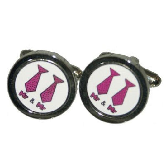 Mr & Mr Ties Same Sex Gay Cufflinks | Ashton and Finch