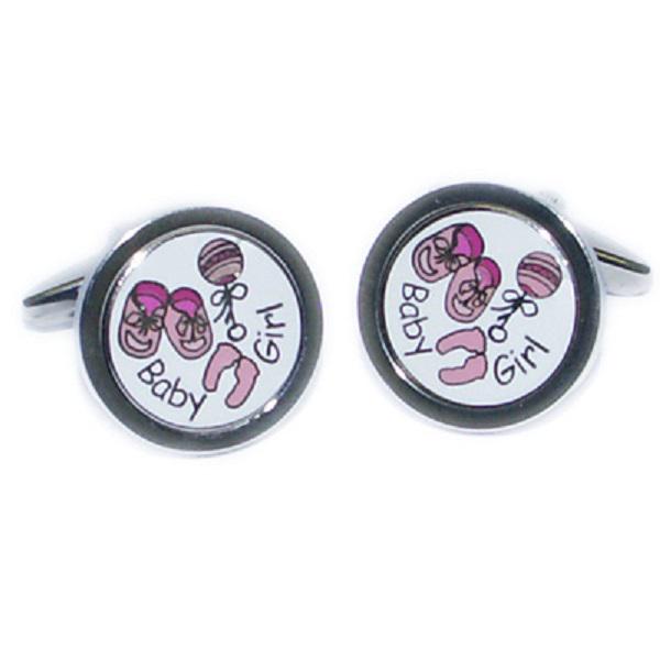 Baby Girl Christening Cufflinks for the new Dad! | Ashton and Finch
