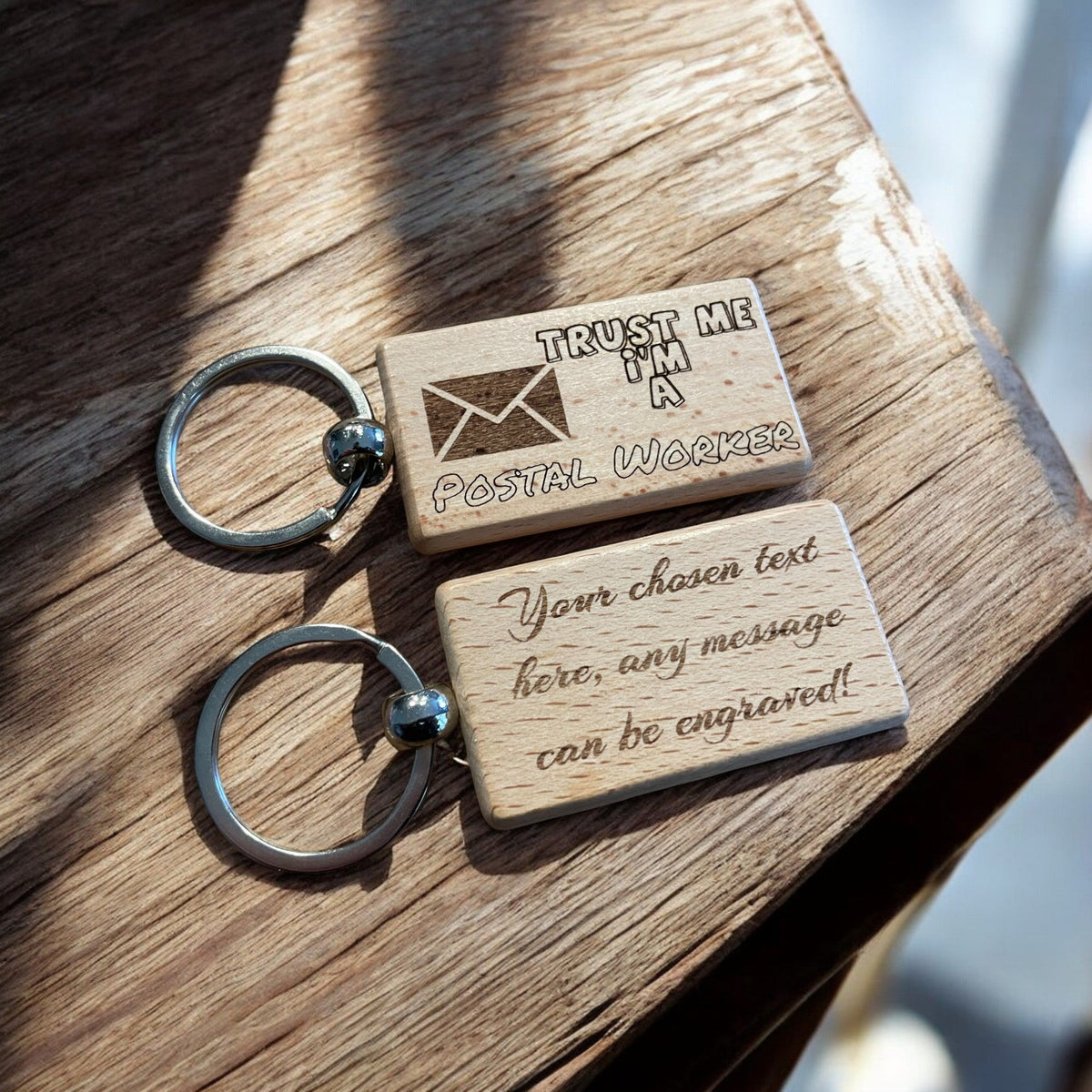 Personalised Postal Worker Keyring Gift  | Ashton and Finch