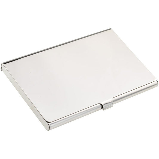 Plain High Polished Business Card Case Engraved and Personalised  | Ashton and Finch