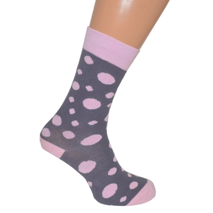 Pale Pink Spotted Mens Socks| Ashton and Finch