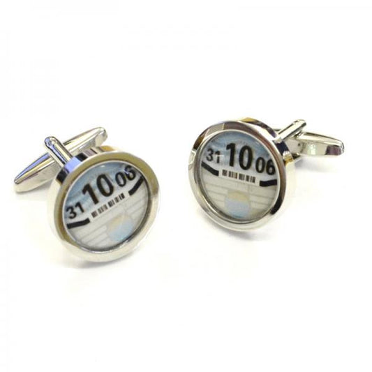 Personalised Tax Disc Cufflinks | Ashton and Finch