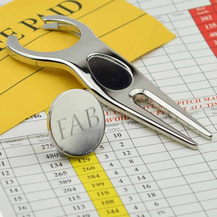 Personalised Golf Divot Tool Engraved Design
