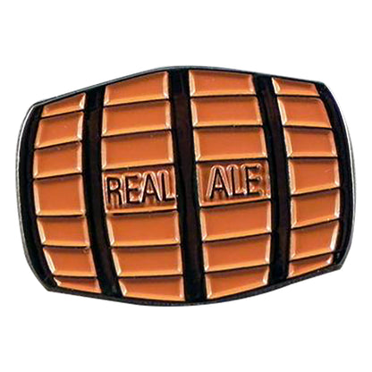 Beer Barrel Real Ale Metal Enamel Lapel Pin Badge