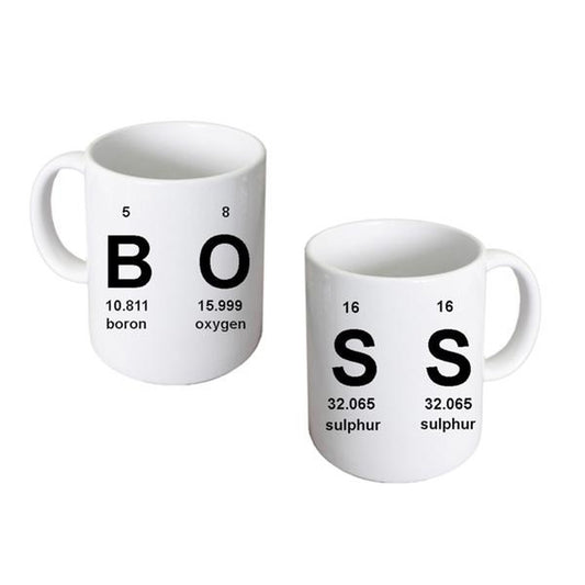 Boss Mug – Periodic Elements Table Coffee Cup | Ashton and Finch